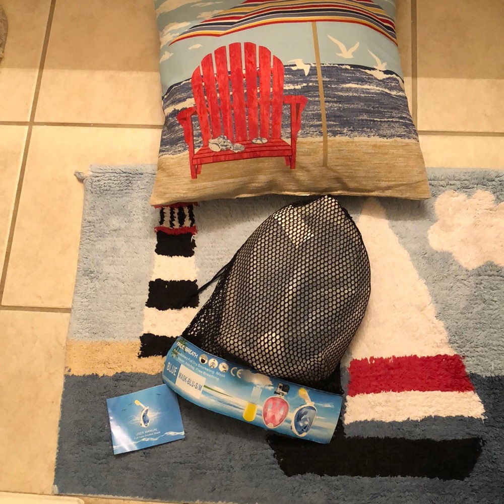 Free Breathe Revolutionary Full Dry Snorkel Mask